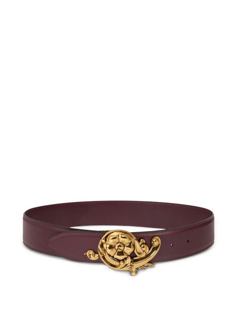ETRO floral-buckle leather belt - Red - zdjęcie produktu nr 1