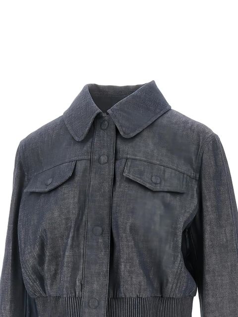 FENDI chambray cropped jacket - Blue - zdjęcie produktu nr 2