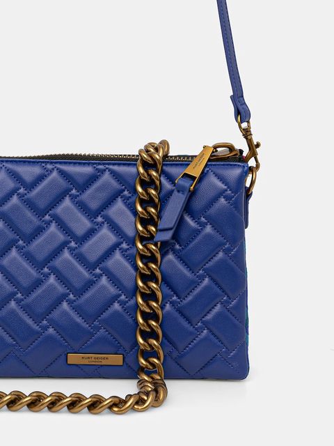 Kurt Geiger London torebka skórzana KENSINGTON kolor różowy 5013557219