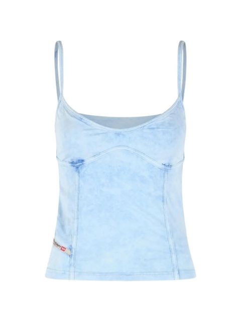 Diesel thin straps washed tank top - Blue - zdjęcie produktu nr 1
