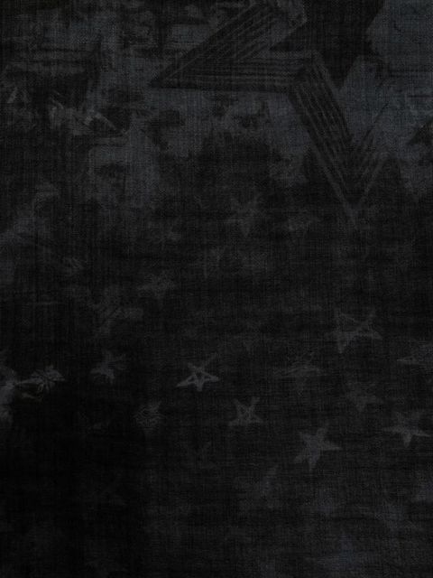 Zadig&Voltaire star-print wool scarf - Black - zdjęcie produktu nr 2