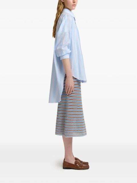 Marni striped panel shirt - Blue - zdjęcie produktu nr 2