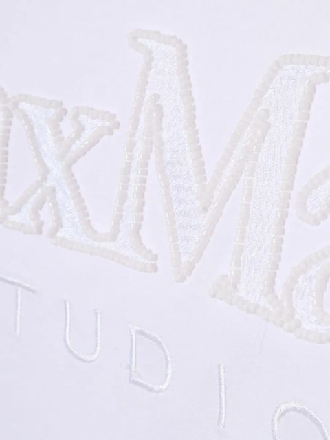 Max Mara logo-detail cotton T-shirt - White
