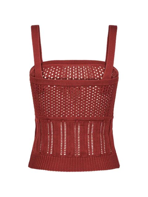 Max Mara sleeveless knitted top - Red - zdjęcie produktu nr 2