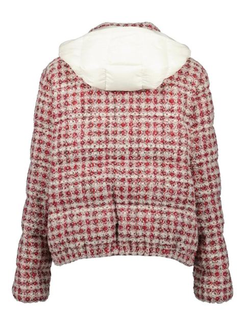 Moncler tweed puffer jacket - Red - zdjęcie produktu nr 2
