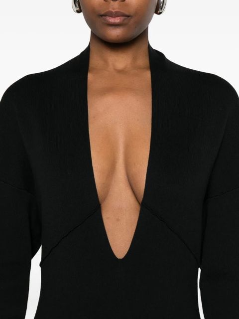 ENTIRE STUDIOS v-neck maxi dress - Black