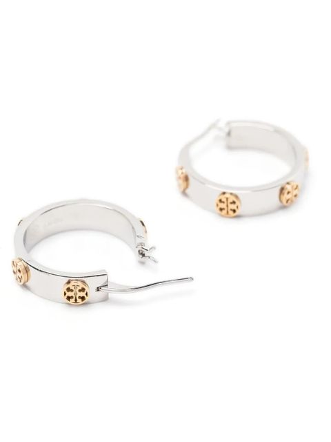 Tory Burch small Miller huggie hoop earrings - Silver - zdjęcie produktu nr 2