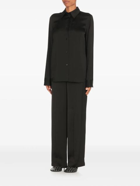 Jil Sander long-sleeved collared shirt - Black