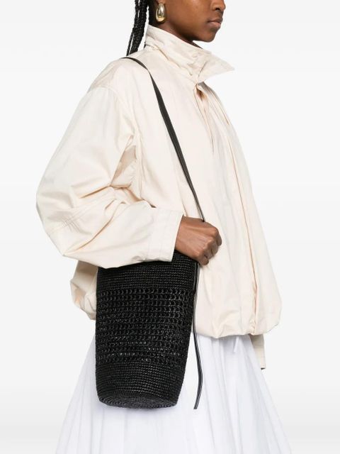 KHAITE small Billie woven shoulder bucket bag - Black - zdjęcie produktu nr 2