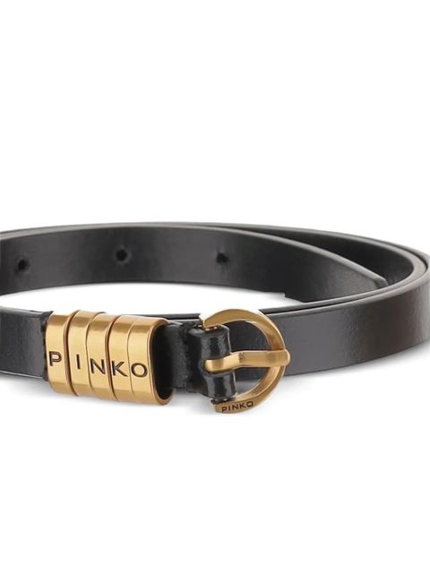 PINKO logo-hardware belt - Black