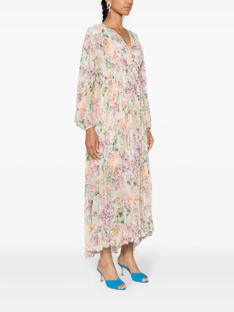 ZIMMERMANN Halliday floral-print maxi dress - Neutrals