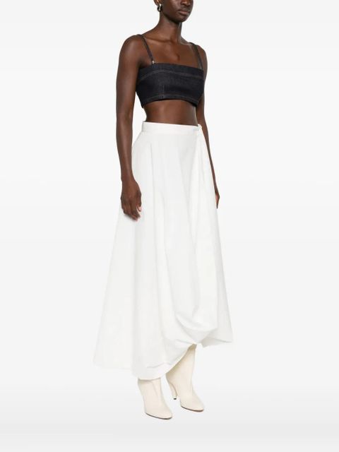 Jacquemus denim cropped top - Blue