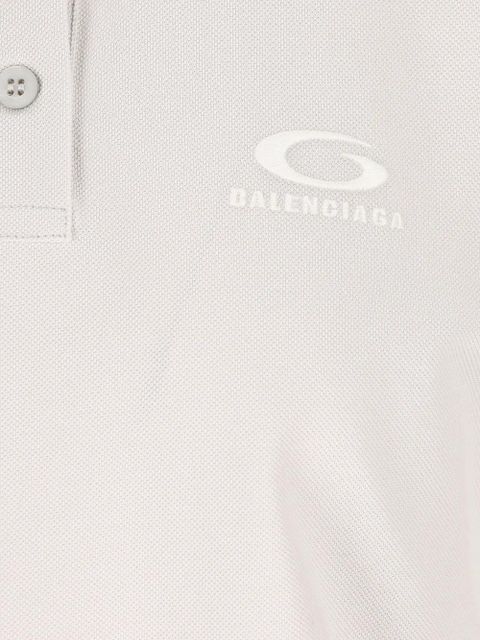 Balenciaga logo-embroidery polo shirt - Neutrals - zdjęcie produktu nr 2
