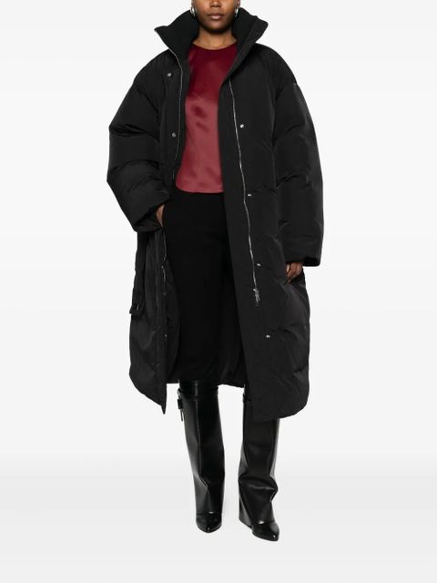 Sportmax quilted parka coat - Black