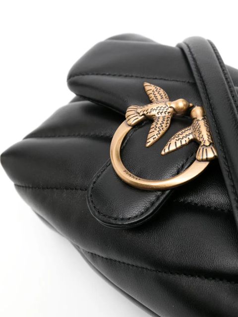 PINKO Love Baby Puff leather crossbody bag - Black