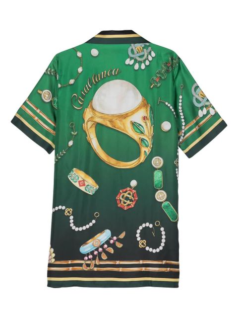 Casablanca La Boîte A Bijoux silk shirt - Green - zdjęcie produktu nr 2
