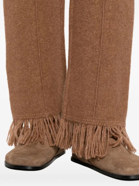 Alanui fringed knitted trousers - Brown - zdjęcie produktu nr 2