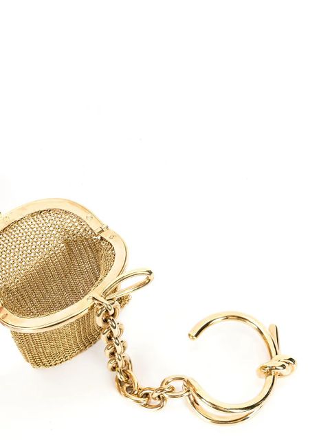Balenciaga metallic purse bracelet - Gold