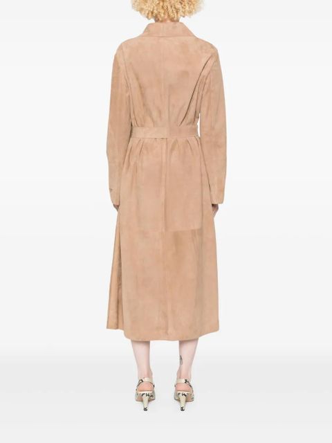 FENDI suede coat - Brown