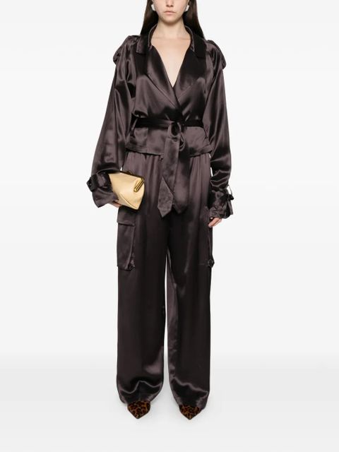 The Frankie Shop Simona satin blouse - Brown - zdjęcie produktu nr 1