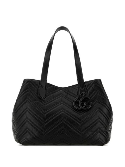 Gucci GG Marmont chevron-quilted tote bag - Black - zdjęcie produktu nr 1