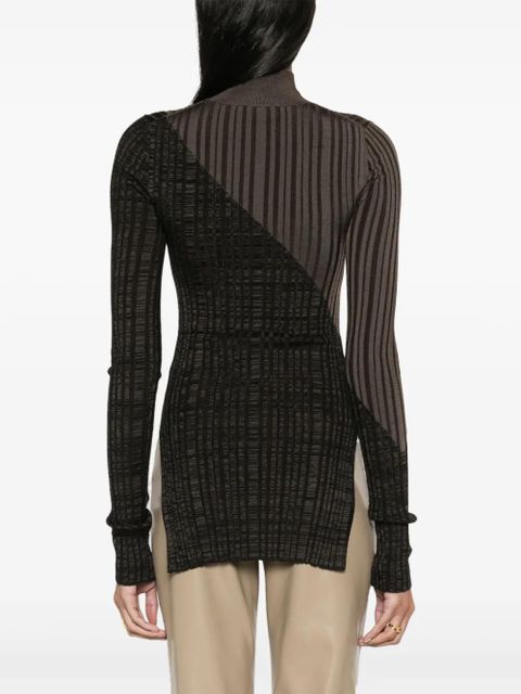 Nanushka Zareen high-neck ribbed jumper - Brown