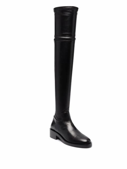 Valentino Garavani 30mm Roman Stud over-the-knee boots - Black