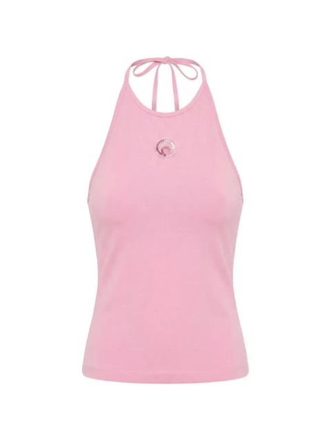 Marine Serre logo halter top - Pink - zdjęcie produktu nr 1