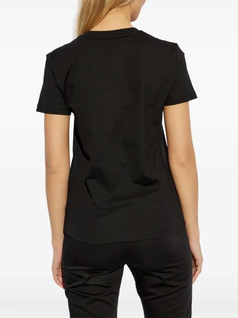 Max Mara logo-embroidered T-shirt - Black