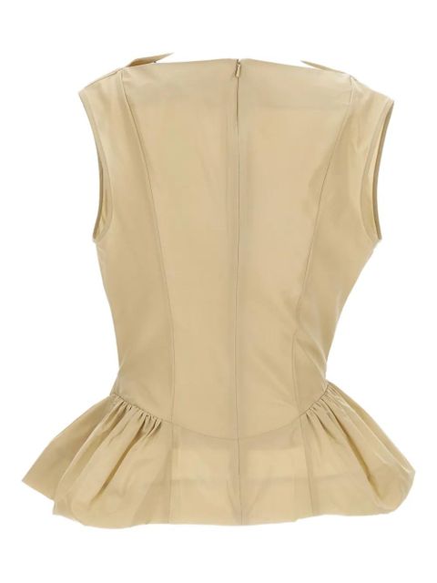 Simone Rocha draped peplum top - Neutrals - zdjęcie produktu nr 2