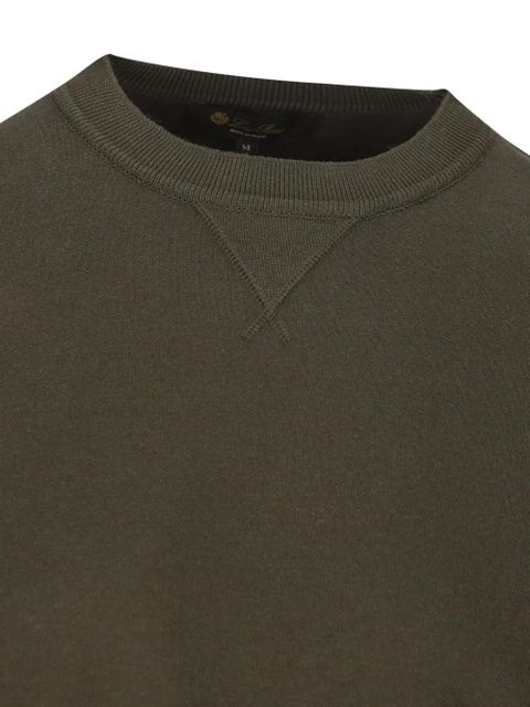 Loro Piana Viera ribbed-cuff sweatshirt - Green