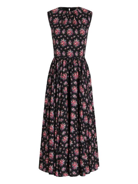 Dolce & Gabbana floral midi dress - Black - zdjęcie produktu nr 1