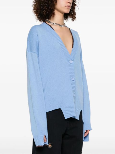 Off-White cut-out cardigan - Blue