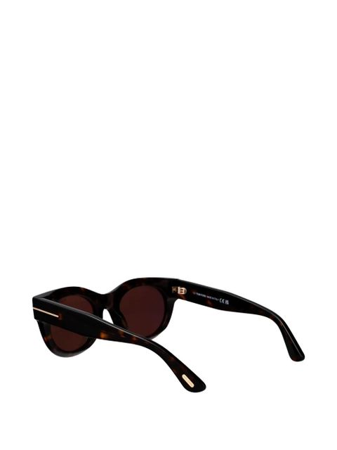TOM FORD Eyewear Marine-02 round-frame sunglasses - Brown
