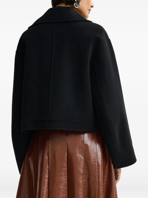 Essentiel Antwerp diagonal-zipped jacket - Black