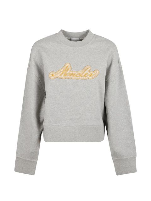 Moncler logo-patch sweater - Grey - zdjęcie produktu nr 1