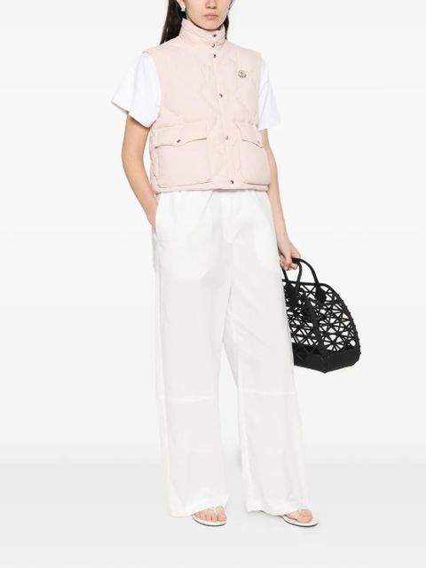 Moncler logo-patch gilet - Pink - zdjęcie produktu nr 2