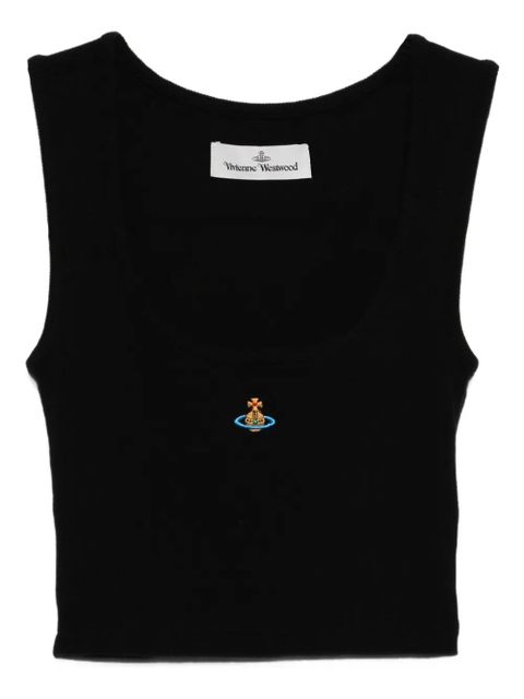Vivienne Westwood orb-embellished sleeveless top - Black - zdjęcie produktu nr 1