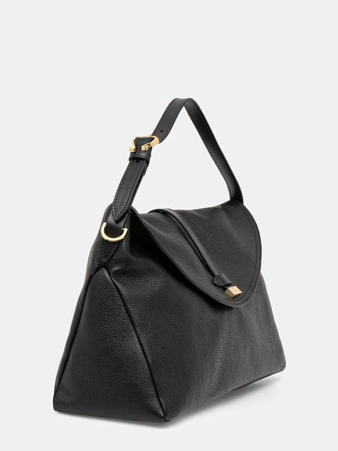 Pollini torebka skórzana kolor czarny PC4402PP0N QA1 - zdjęcie produktu nr 2