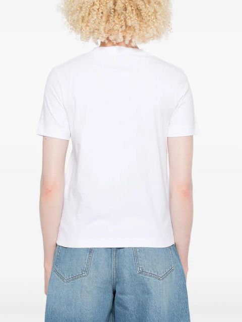 Jacquemus embroidered-logo short-sleeved T-shirt - White
