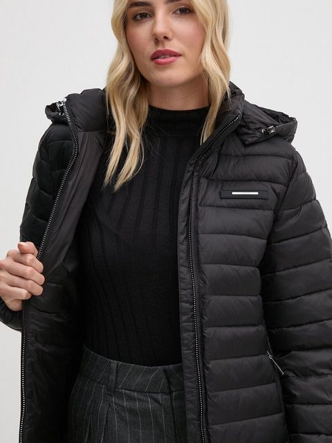 Calvin Klein kurtka damska kolor czarny przejściowa K20K207731