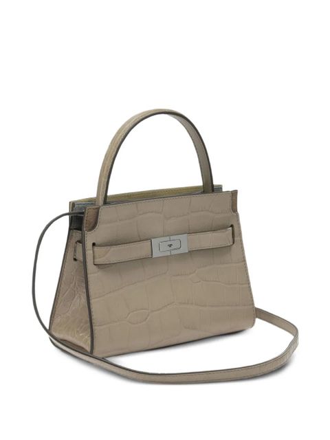 Tory Burch Lee Radziwil croc-effect leather tote bag - Neutrals
