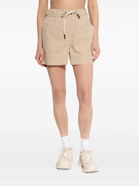 Moncler Grenoble logo-embroidered shorts - Neutrals - zdjęcie produktu nr 2