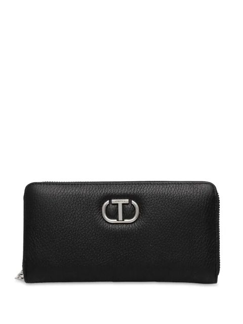 TWINSET zipped leather jacket - Black - zdjęcie produktu nr 1