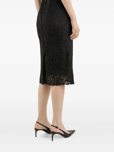 Dolce & Gabbana lace sleeveless midi dress - Black