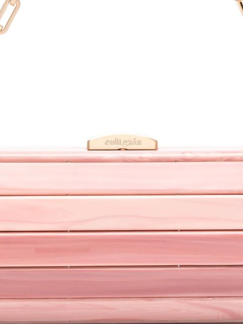Cult Gaia Mini Rolie Polie chain clutch bag - Pink