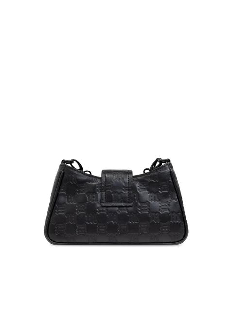 MISBHV embossed leather shoulder bag - Black