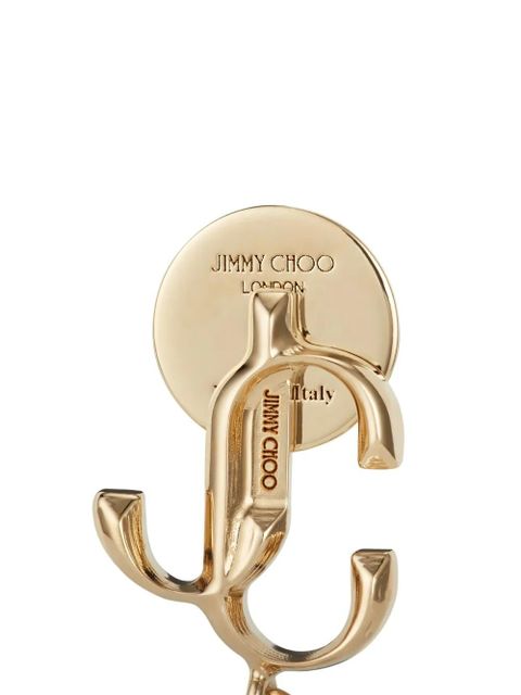 Jimmy Choo logo-lettering pearl earrings - Gold