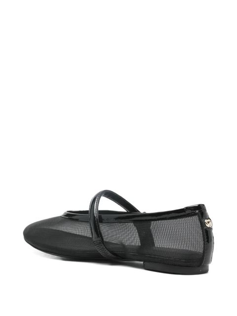 Maje t-strap heart ballet flats - Black