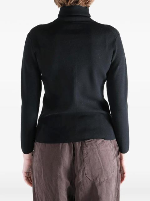 TOTEME buttoned roll-neck cardigan - Black